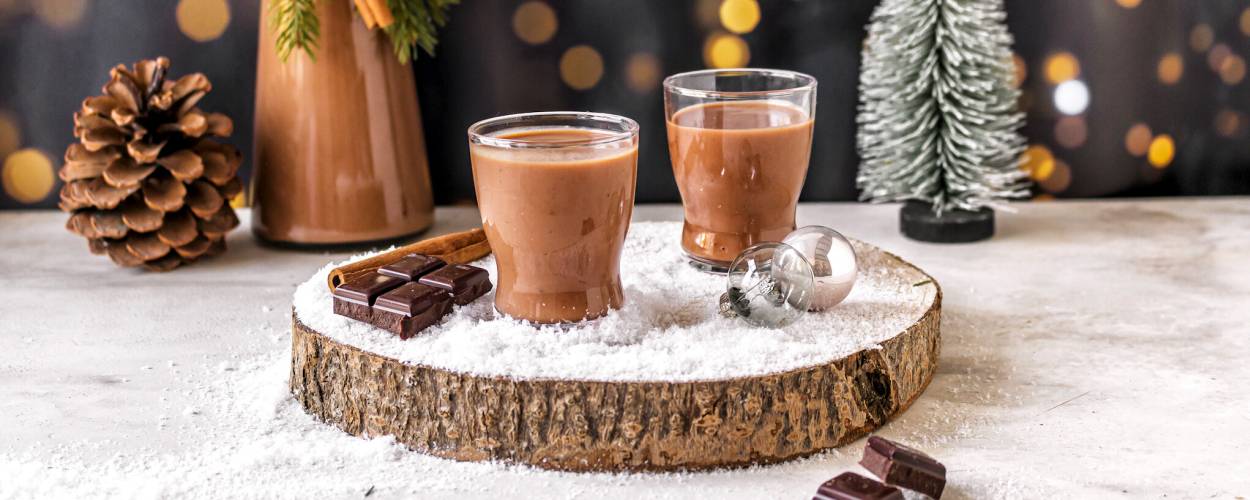 Weihnachtlicher Schoko-Eierlikör