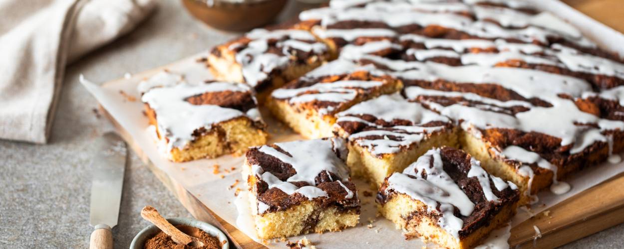 Zimtschneckenkuchen vom Blech