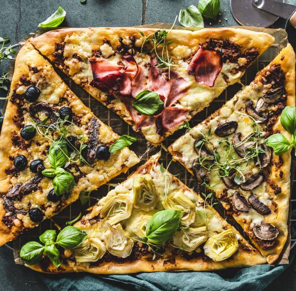 Blitzpizza "Quattro-Stagioni"