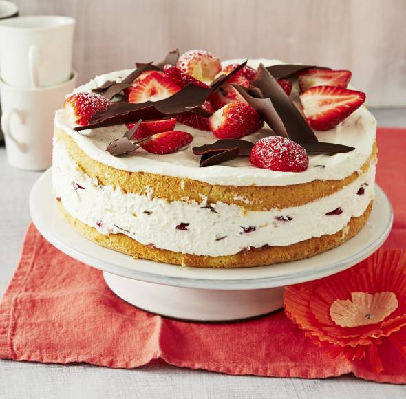 Erdbeer-Sahnetorte