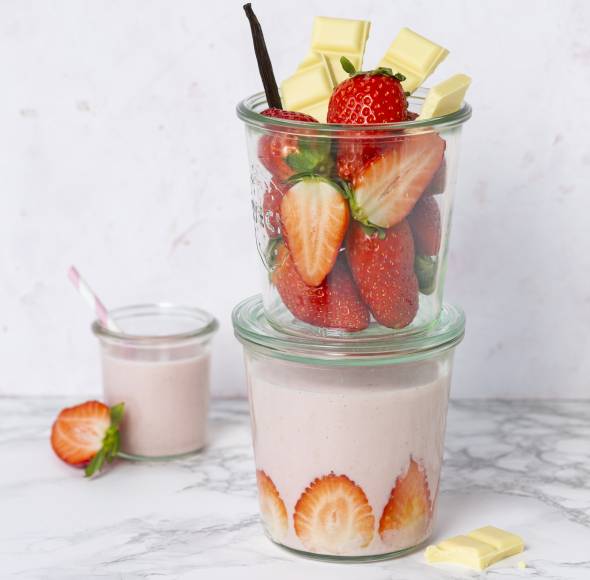 Erdbeer-Vanille-Shake