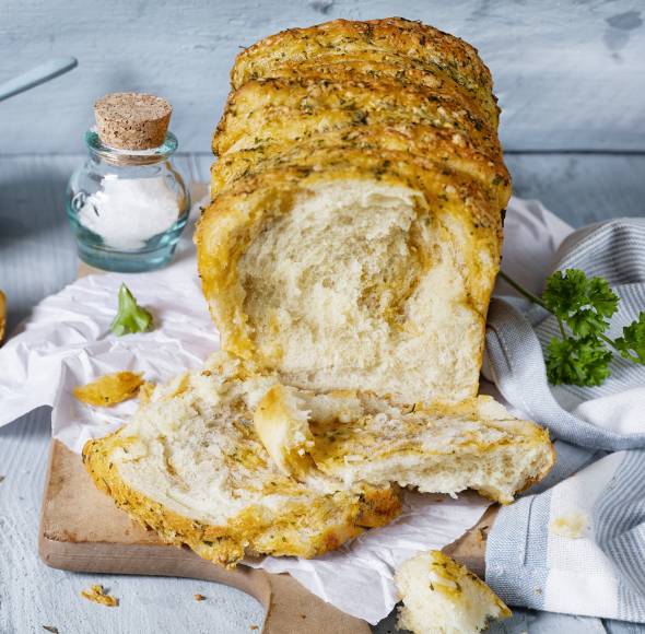 Knoblauch-Zupfbrot