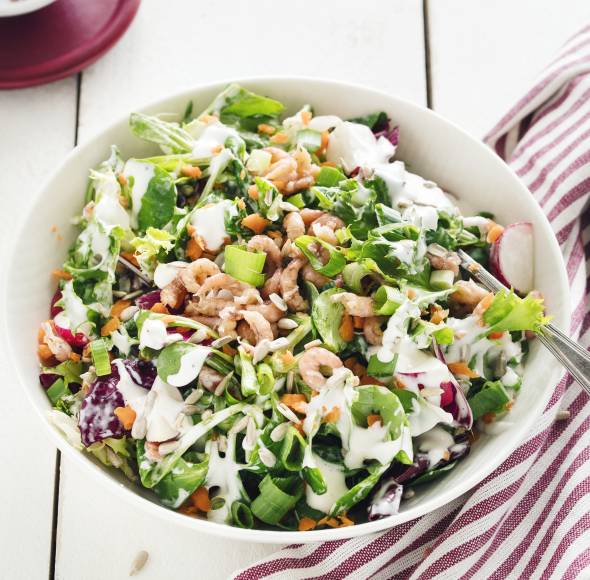 Krabbensalat mit Dressing Sylter Art