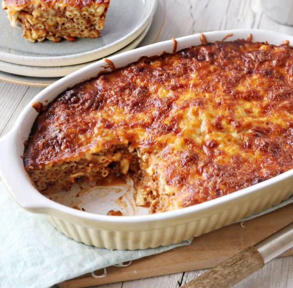 Makkaroni-Auflauf mit Hackfleisch