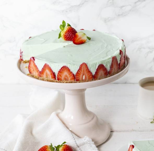 No-Bake-Philadelphia- Waldmeister-Torte