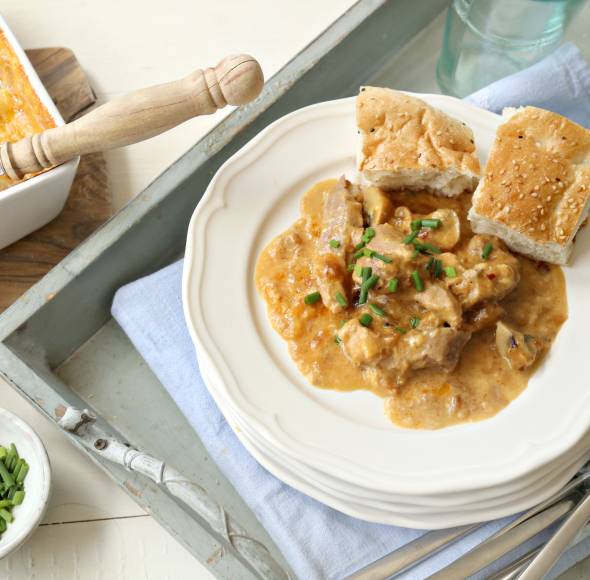 Rahmgeschnetzeltes mit Pilzen