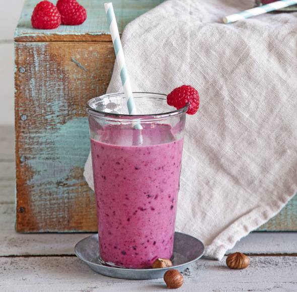 Roter Beeren-Shake