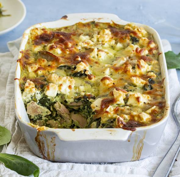 Thunfisch Spinatauflauf