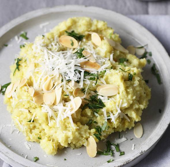 Blumenkohl-Risotto mit Mandeln