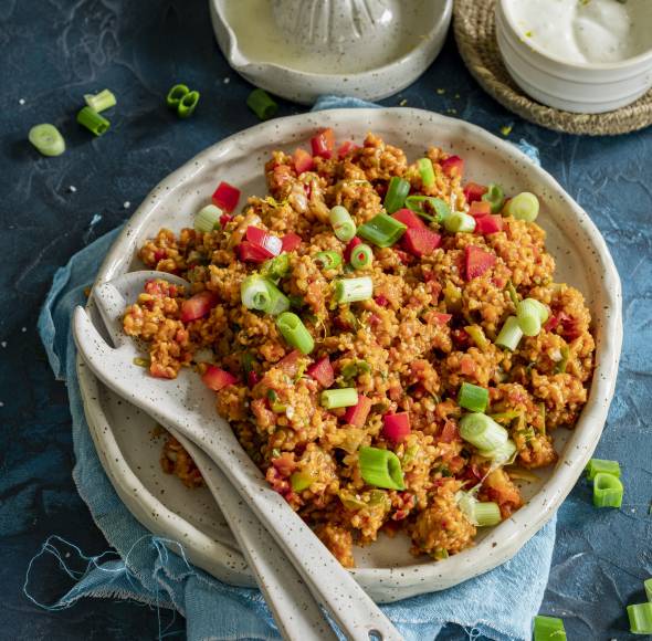 Bulgursalat mit Paprika