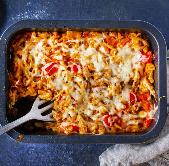 Cremiger Spätzleauflauf