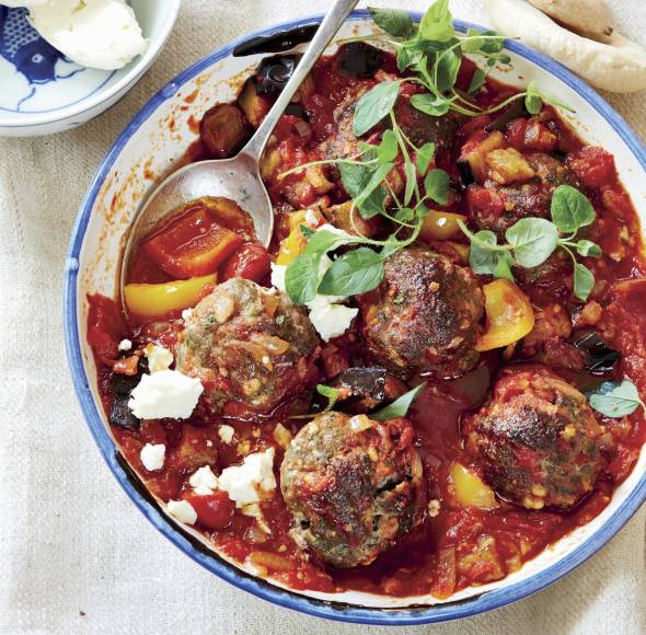 Gebackene Fleischbällchen