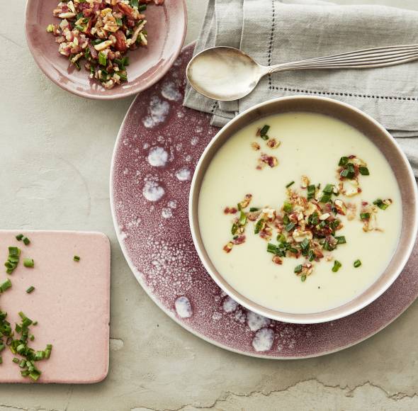 Kartoffel-Kohlrabi-Rahmsuppe