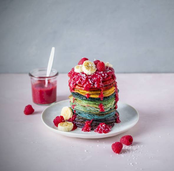 Rainbow Pancakes