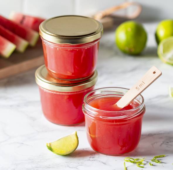 Wassermelone-Limetten-Gelee