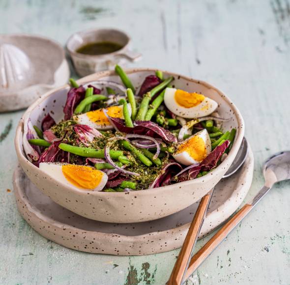 Bohnensalat mit Radicchio