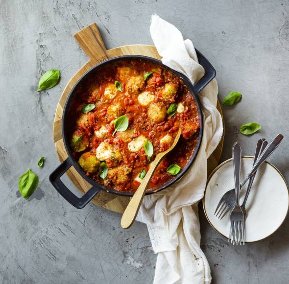 Linsenbällchen Toskana mit Mozzarella
