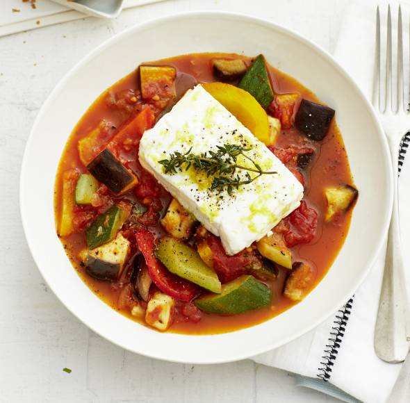 Ratatouille mit Schafskäse