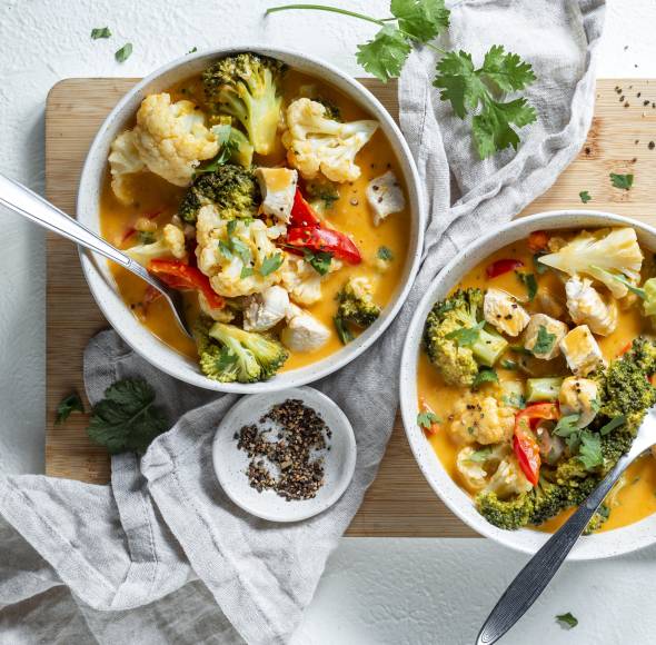 Brokkoli-Blumenkohl-Curry