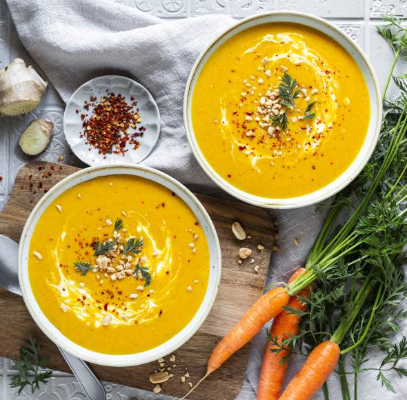 Möhren-Ingwer-Suppe