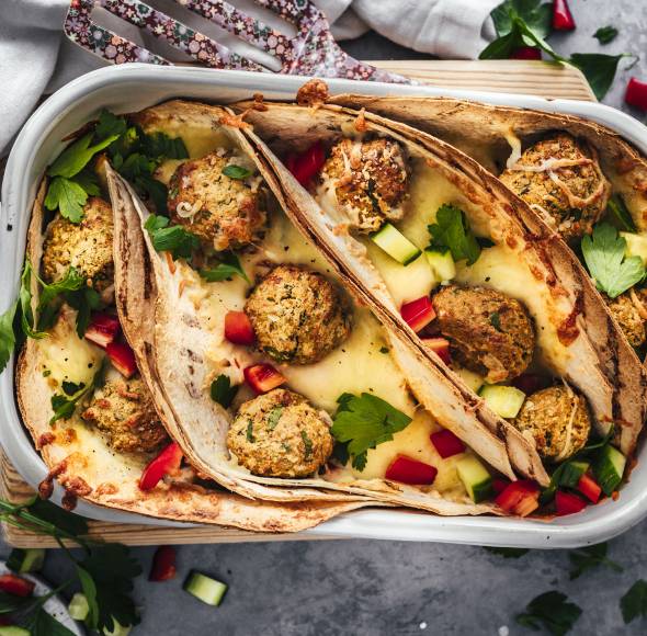 Falafel-Gratin