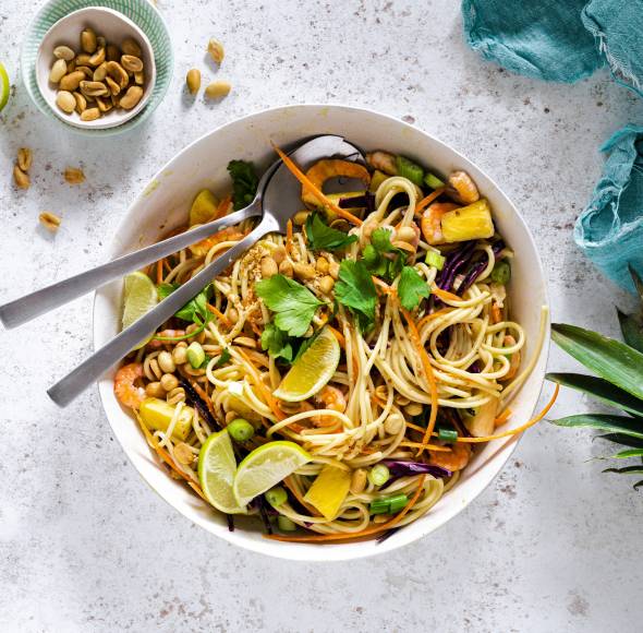 Spaghettisalat tropicana