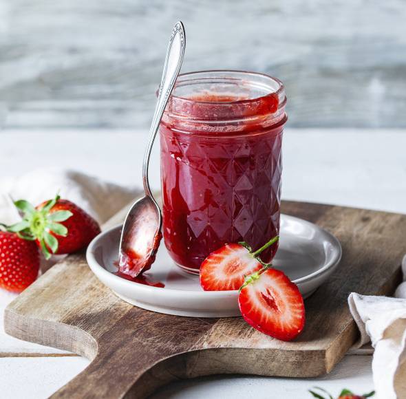 Die einfachste Erdbeermarmelade