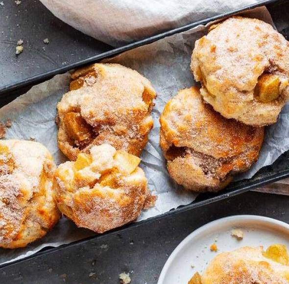 Apfelballen vom Blech