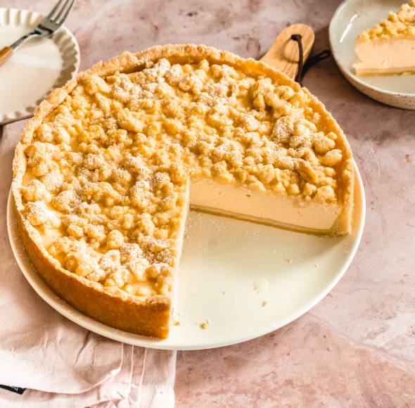 Käsekuchen mit Streuseln