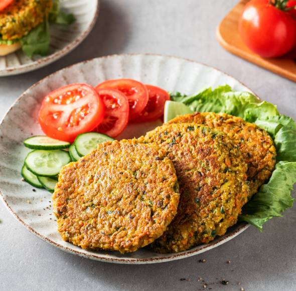 Gemüse-Burger-Pattys