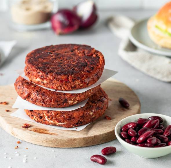 Kidneybohnen-Pattys