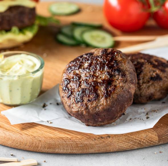 Klassische Burger-Pattys