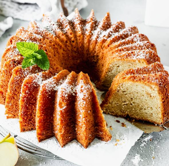 Schneller Apfelmuskuchen