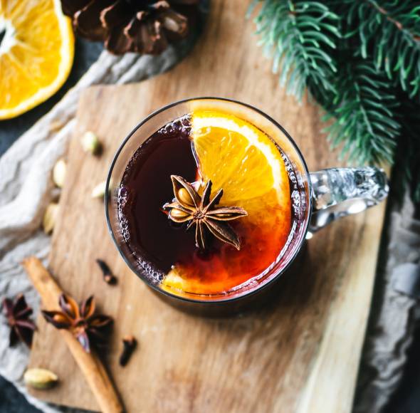 Glühwein mit Amaretto