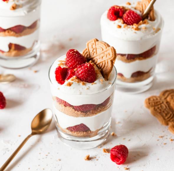 Himbeer-Spekulatius-Dessert