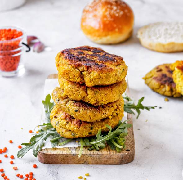 Linsen-Patties