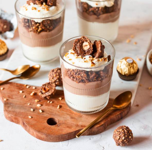 „Rocher”-Dessert