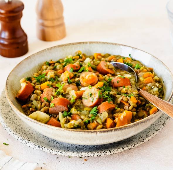 Linsensuppe ohne Einweichen
