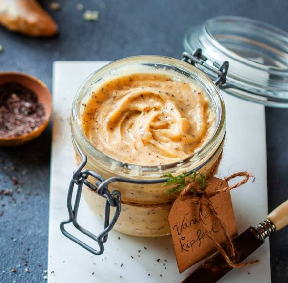 Vanillekipferlaufstrich mit Mohn