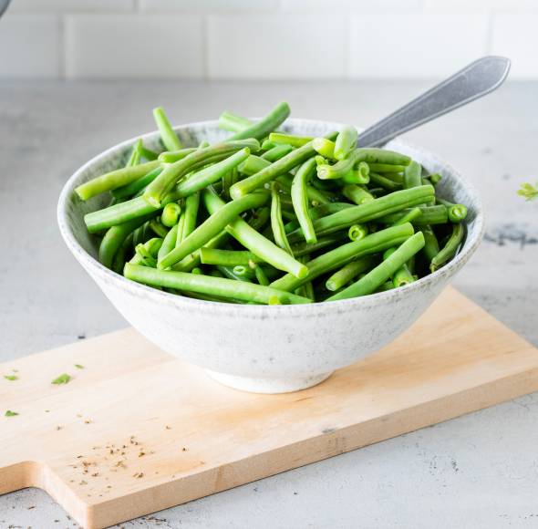 Grüne Bohnen garen