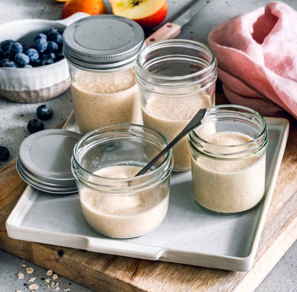 BASIS-Overnight-Oats aus 2 Zutaten
