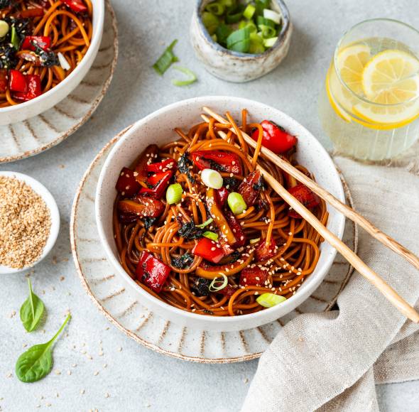 Blitzschnelle Spaghetti-Teriyaki