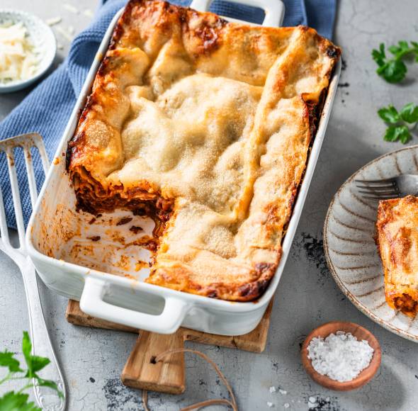Lasagne mit Pilz-Hack