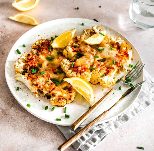Low-Carb-Blumenkohl-Schnitzel