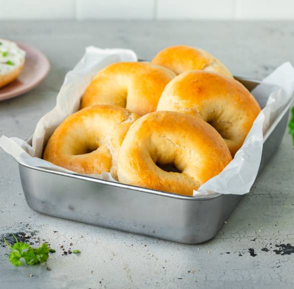 Bagel ohne Hefe mit 5 Zutaten