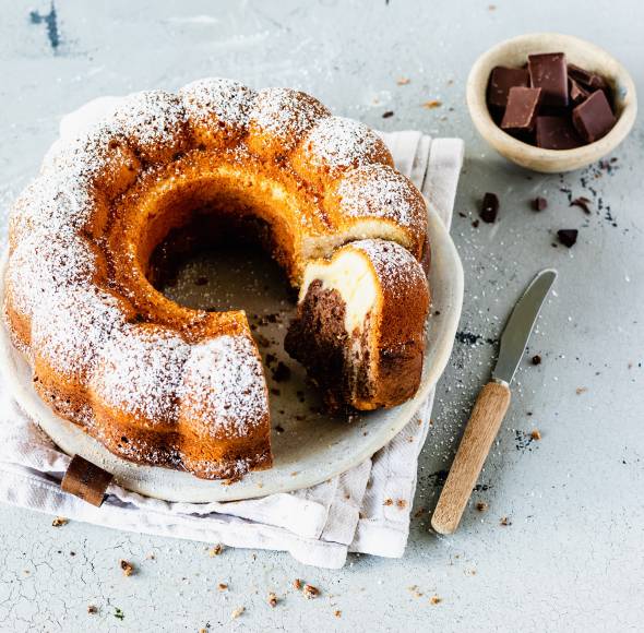 Saftiger Marmorkuchen