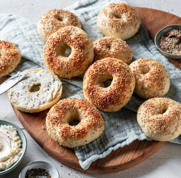Original New-York-Bagels ganz einfach über Nacht