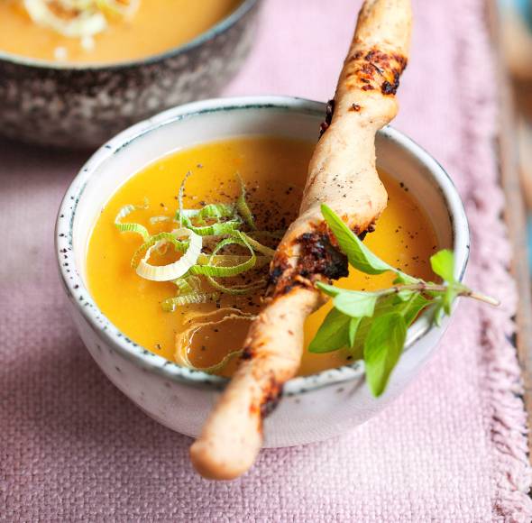 Kartoffel-Karotten-Cremesuppe zum Wieder-Aufwärmen