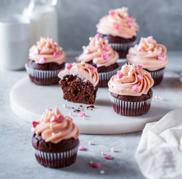 Schokocupcakes mit Liebe