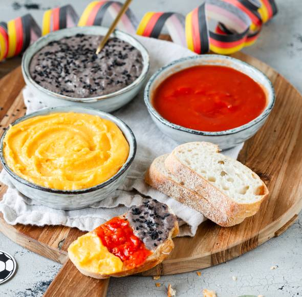 3 pikante Deutschland-Dips